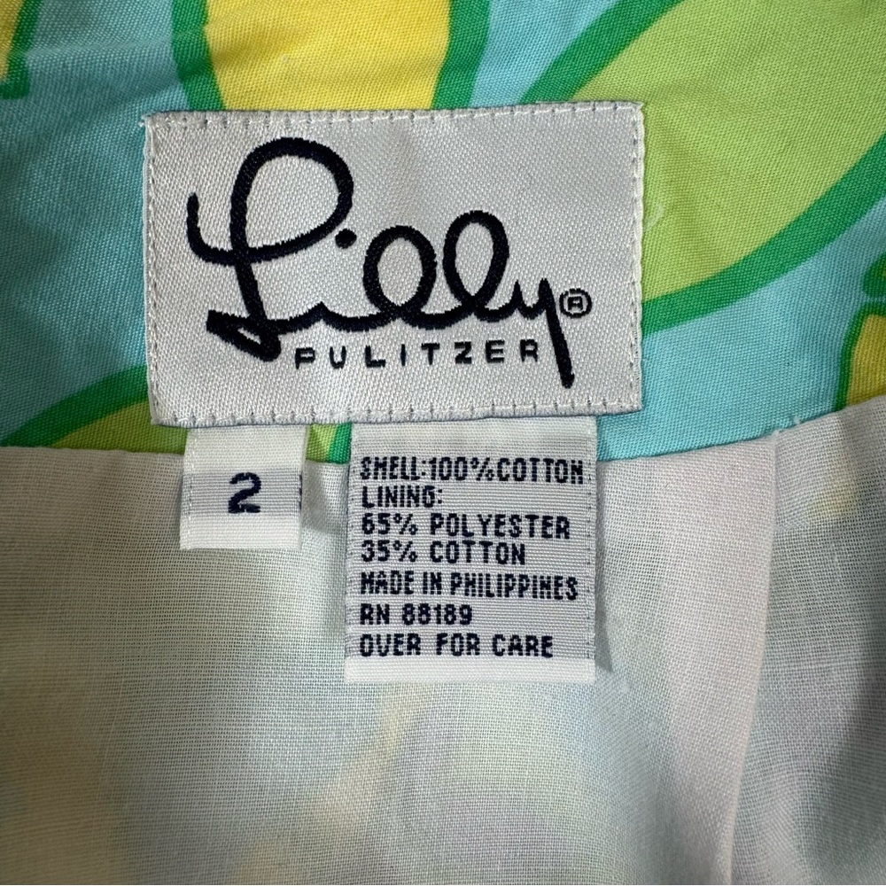 Lilly Pulitzer Mini‎ Skirt Women’s Size 2 Fruit Pineapple Cherry’s - Picture 7 of 13